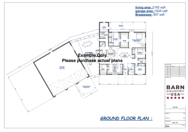 Blackridge Barndominium Floor Plan